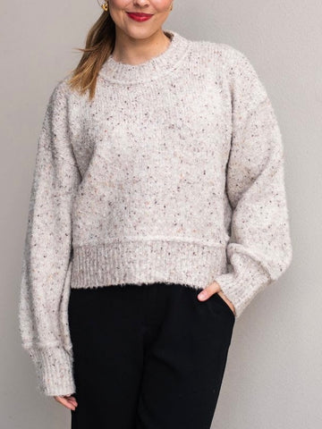 Chunky Long Stripe Cardi- Black