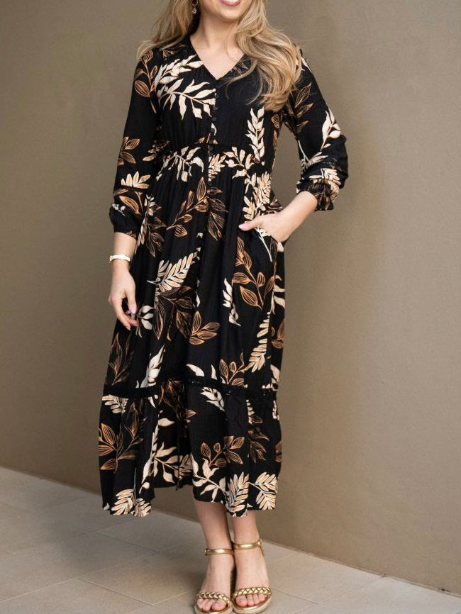 Leaf Lace Dress