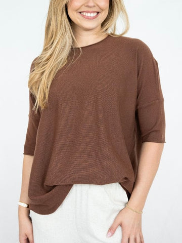 Chunky Long Stripe Cardi- Black