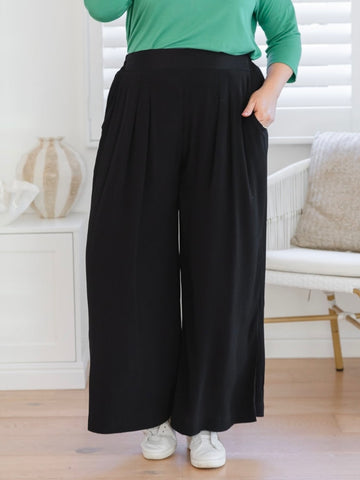 Soft Denim Drawstring Pants