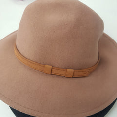 Wool Hats with Tan Band