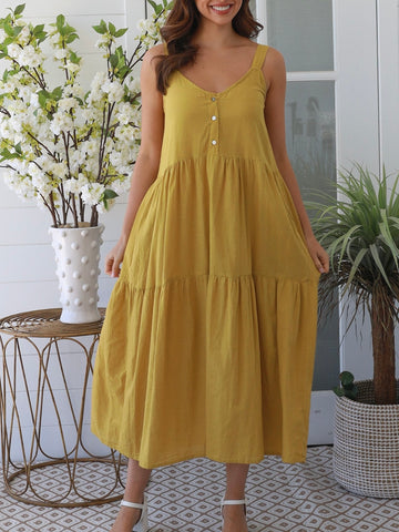 Hazel Floral Dress- Blue