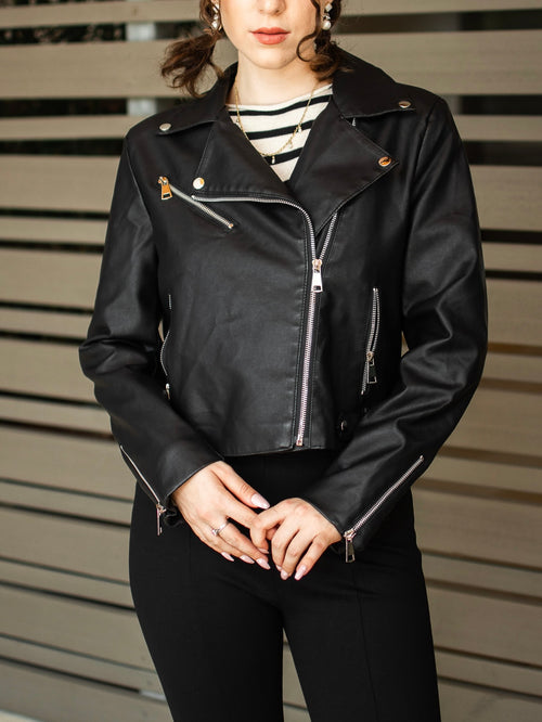 Billie Faux Leather Jacket