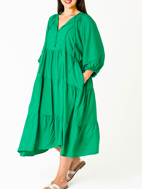 Mata Dress- Green