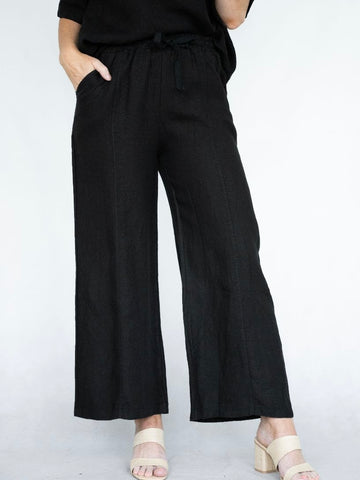 Italian Linen Drawstring Pants- Sand