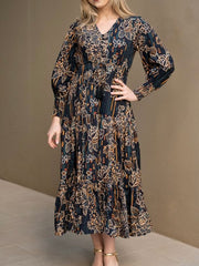 Line Flower Selma Maxi Dress