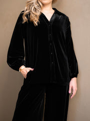 Velvet Shirt - Black