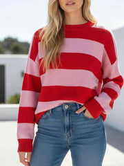 Becky Knit- Pink/Red