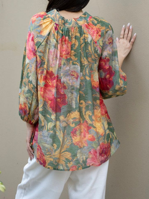 Baroque Rose Blouse