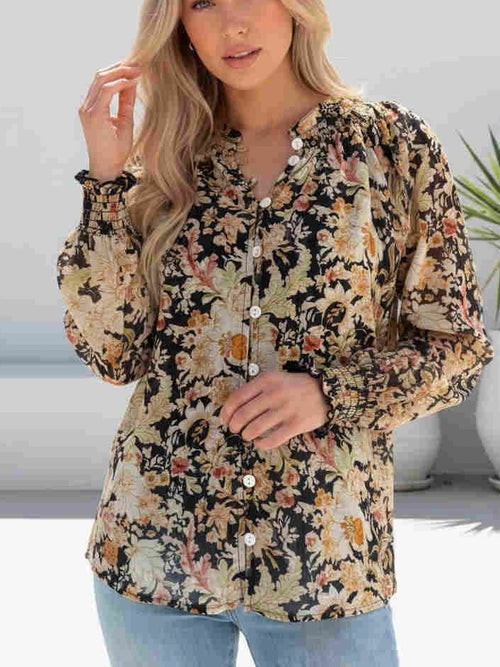 Marigold Floral Blouse