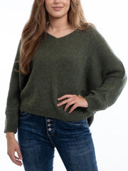 Daria Italian Knit- Olive