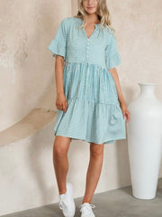 Fria Stripe Short Dress