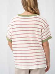 Colour Block Knit Tee