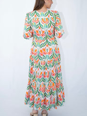 Selma Flower Lantern Dress