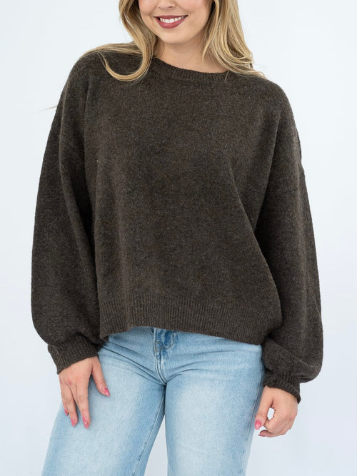 Molly Knit Jumper- Chocolate