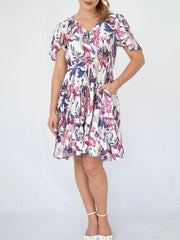 Selma Hyacinth Short Dress