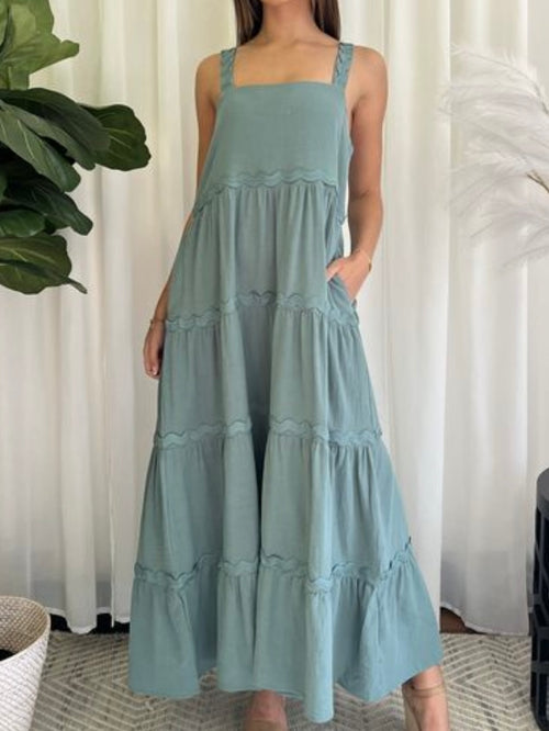 Gia Maxi Dress- Green