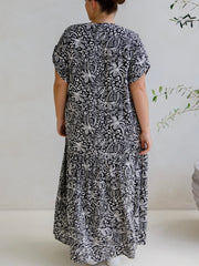 PQ Peak Maxi Dress- Black Palm Cove