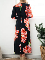 Big Flower Sleek Selma Dress