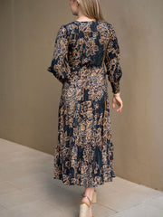 Line Flower Selma Maxi Dress