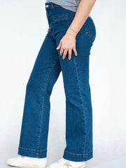 Highwaist Stretch Jeans- Dark Blue