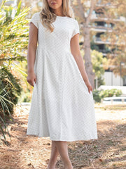 Audrey Polka Dot Midi Dress