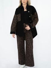 Brown Leopard Jeans