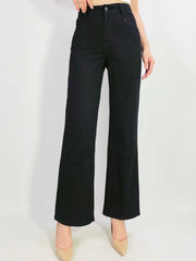 Country Denim Petite Straight Jeans- Black