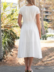 Audrey Polka Dot Midi Dress