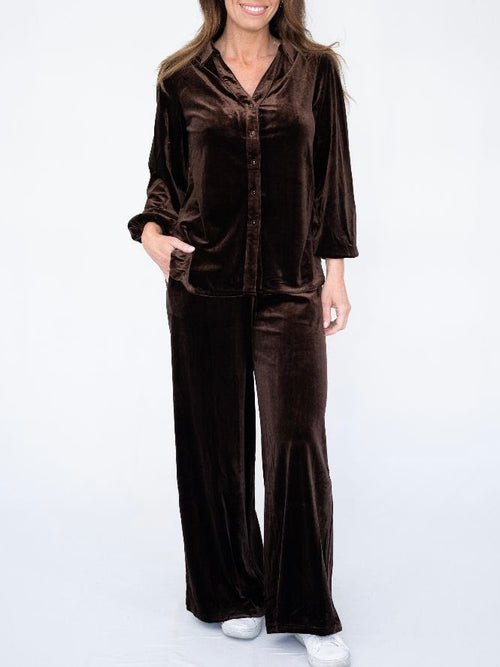 Velvet Pants- Chocolate