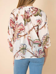 Filigree Print Blouse