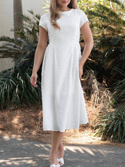Audrey Polka Dot Midi Dress