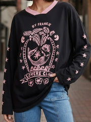 By Frankie L/Slv Tee- Lovers Club
