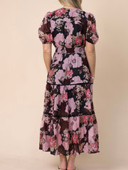 Antique Floral Lace Detail Dress