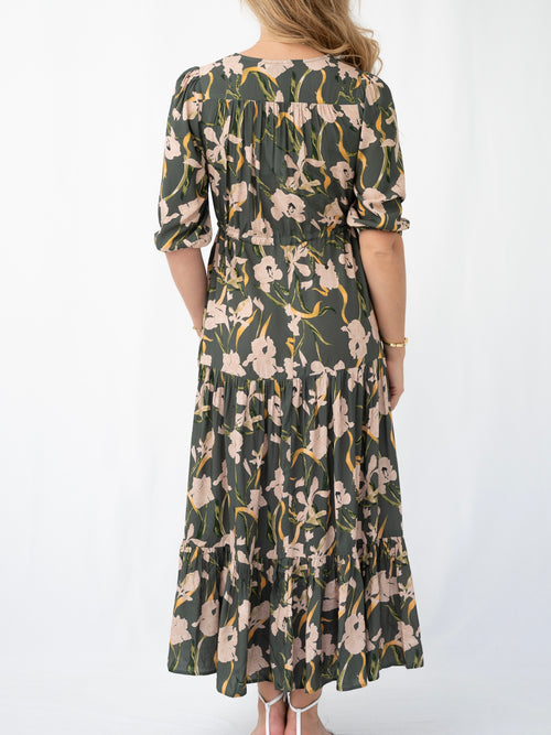 Wild Iris Selma Dress- Green