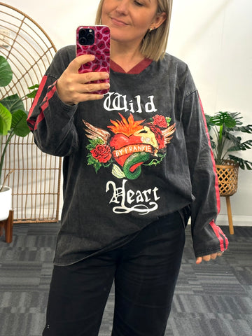 Leopard Lined Blazer- Black