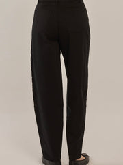Barrel Leg Chinos- Black