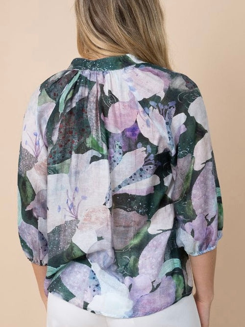 Orchid Floral Blouse