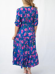 Wild Iris Selma Dress- Blue