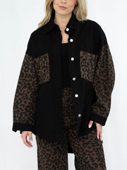 Leopard Denim Shacket