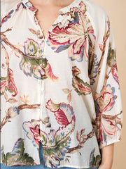 Filigree Print Blouse
