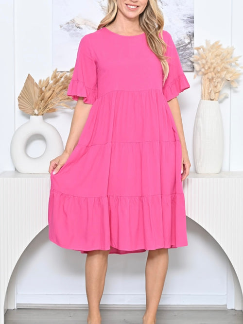 Emma Dress- Hot Pink