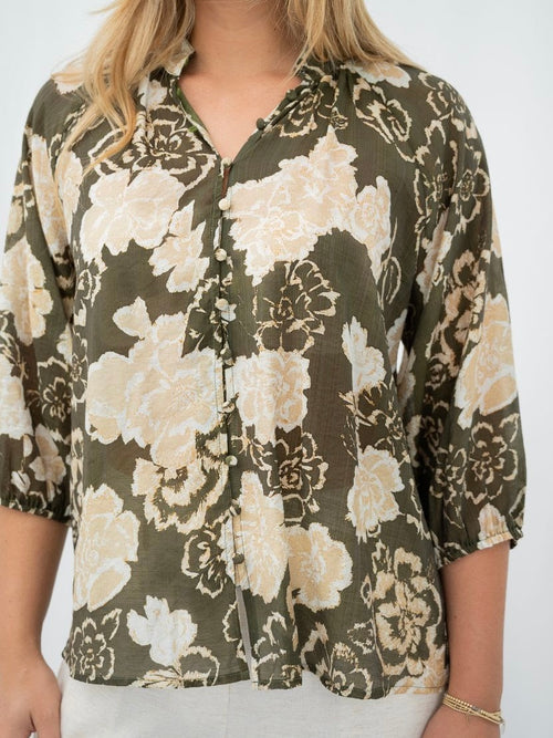 Olivia Blouse- Khaki