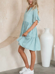 Fria Stripe Short Dress