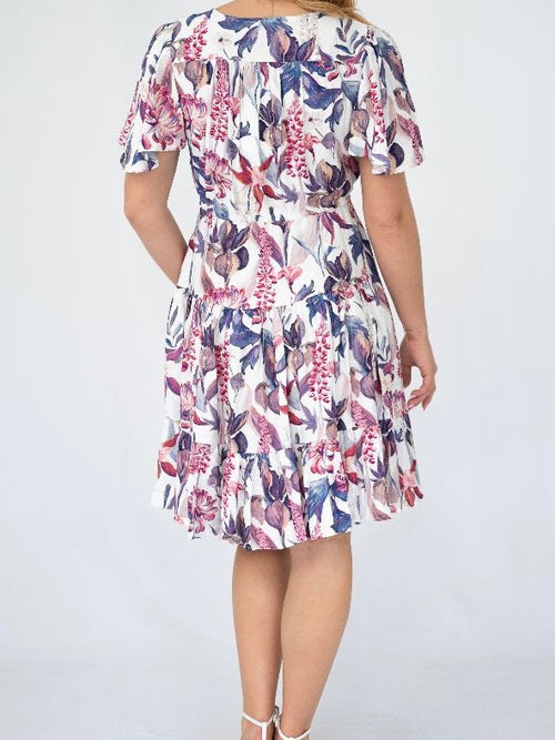 Selma Hyacinth Short Dress