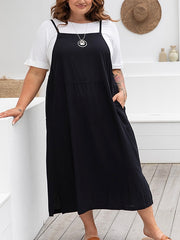 Apron Dress- Black