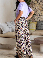 Bonnie Pant- Purple Leopard