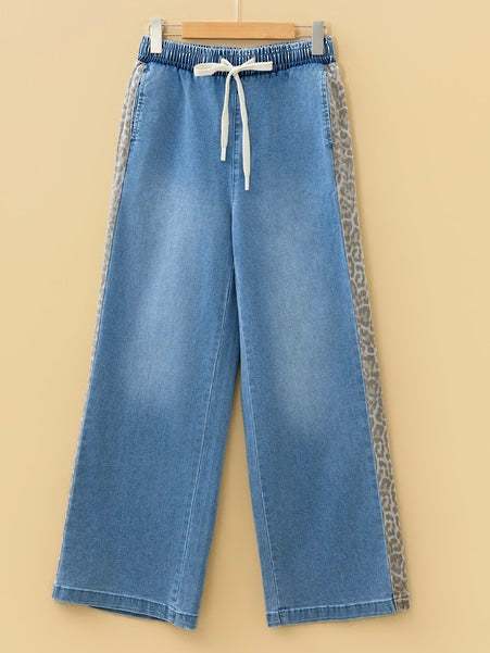 Wild Line Denim Drawstring Jeans