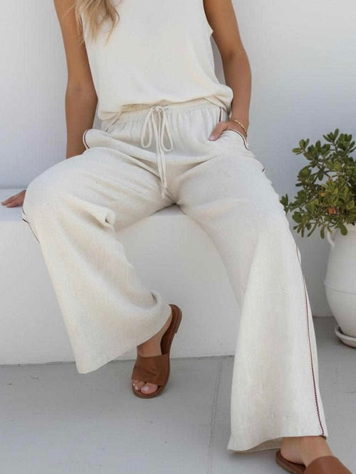 Leni Linen Pants- Natural
