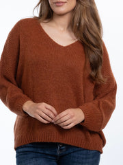Daria Italian Knit- Rust
